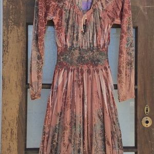 BUTTERFLY STUDIO Western Flare Long Sleeve Dress